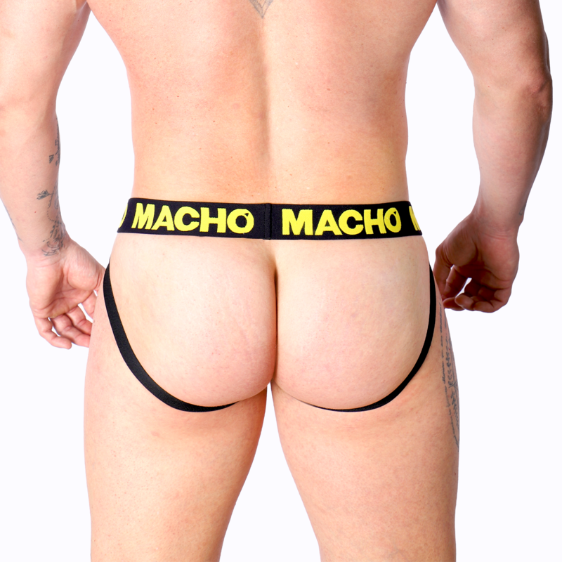 MACHO - MX25A JOCK LYCRA JAUNE M – Image 4