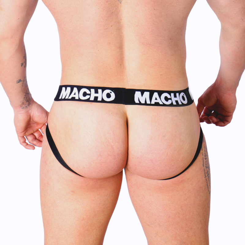 MACHO - MX26X1 JOCK GRID BLANC XL – Image 4