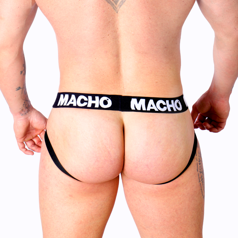 MACHO - MX25NC JOCK CUIR NOIR S – Image 4