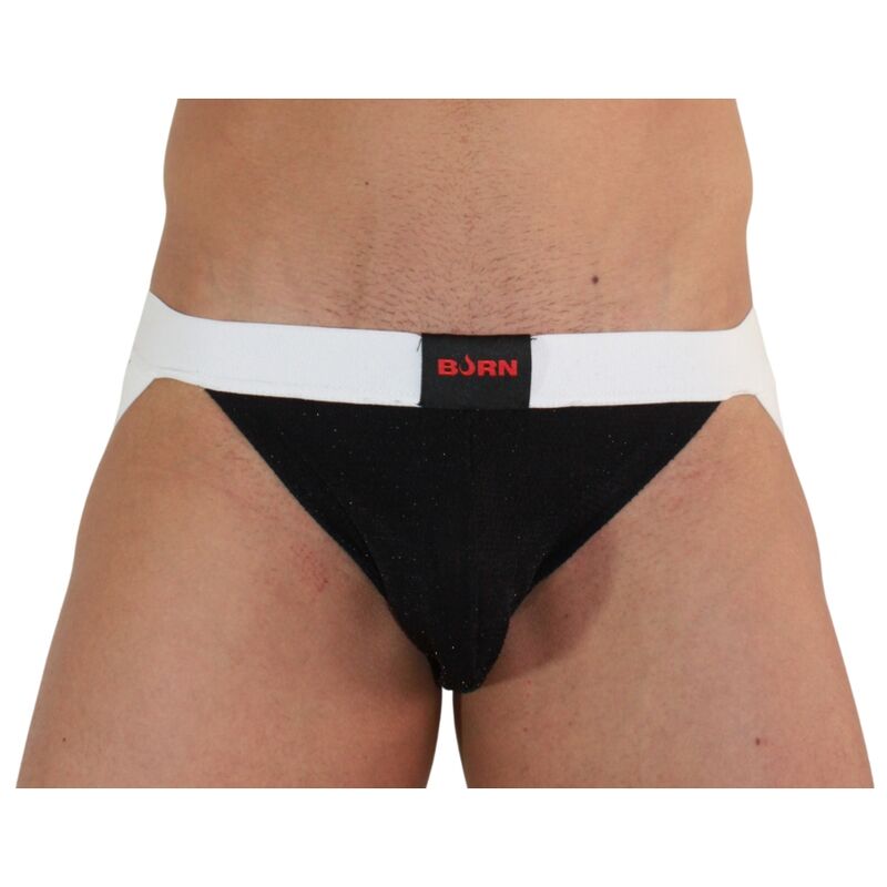 BURN - 004 JOCK NOIR BRILLANT / BLANC M – Image 2