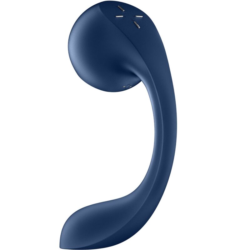 SATISFYER - PRO+ WAVE 4 STIMULATEUR POINT G ET IMPULSION D'AIR APPLICATION GRATUITE BLEU FONCÉ – Image 2