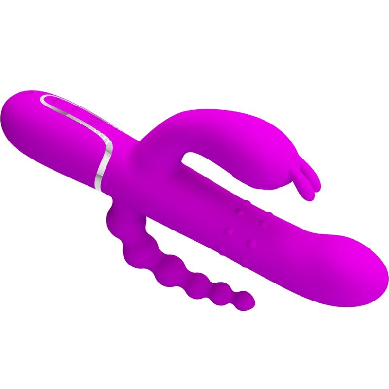 PRETTY LOVE - CAMMY TRIPLE VIBRATEUR MULTIFONCTION 4 EN 1 ROSE – Image 3