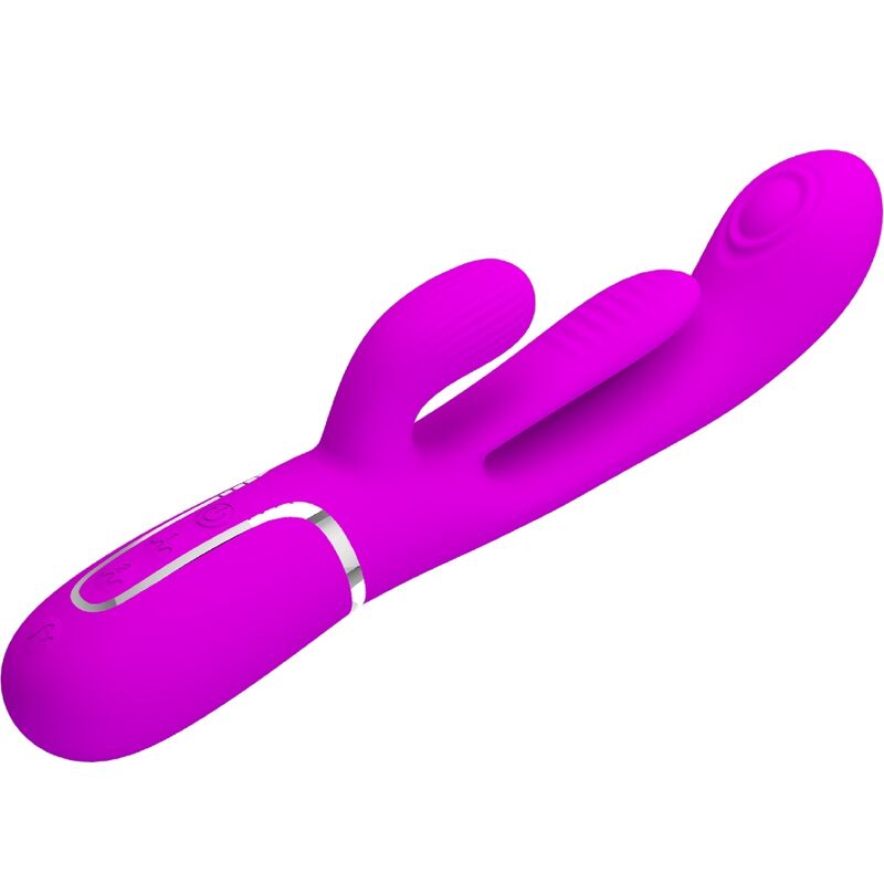PRETTY LOVE - SHANIA TRIPLE RABBIT VIBRATEUR MULTIFONCTION ROSE – Image 3