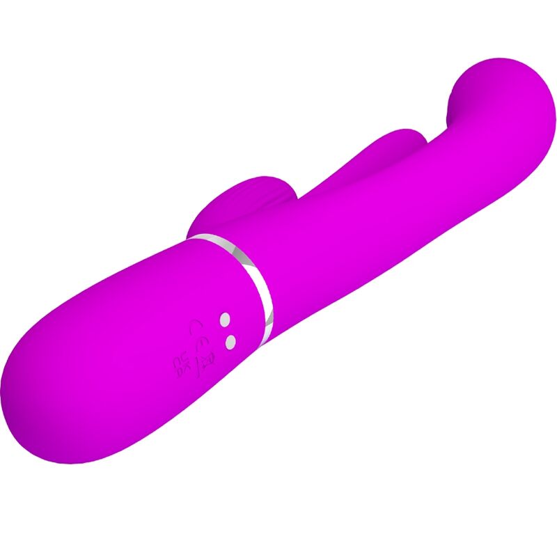 PRETTY LOVE - SHANIA TRIPLE RABBIT VIBRATEUR MULTIFONCTION ROSE – Image 4
