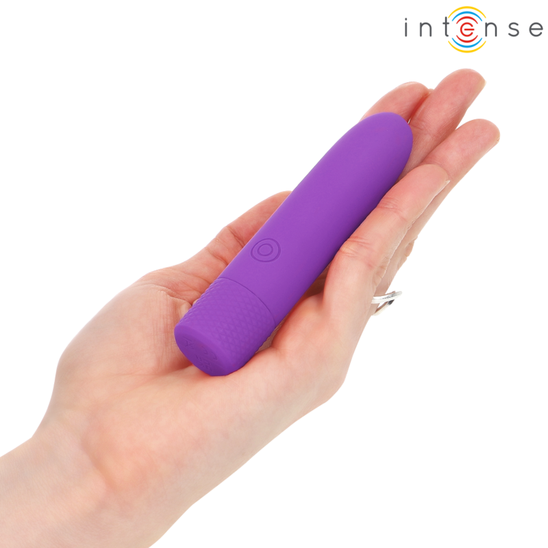 INTENSE - SYMONE BULLET VIBRANT RECHARGEABLE USB 8 VIBRATIONS VIOLET 10 X 2,2 CM – Image 6