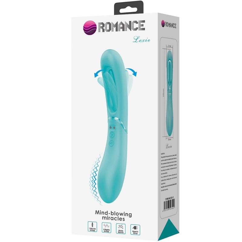 ROMANCE - VIBRATEUR POINT G LEXIE 7 VIBRATIONS BLEU – Image 9