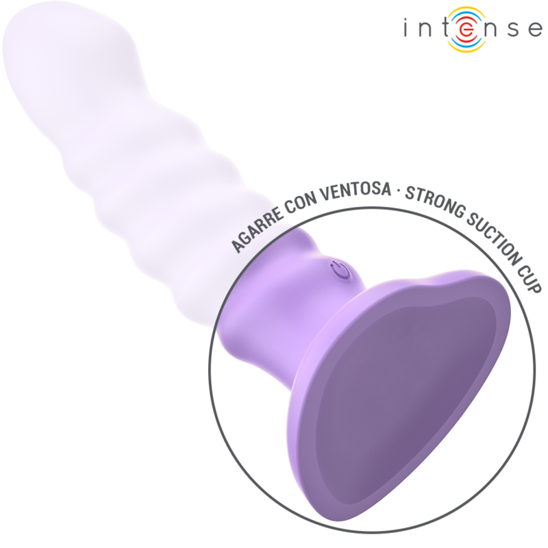 INTENSE - BRENDA VIBRATEUR TAILLE M DESIGN SPIRALE 10 VIBRATIONS VIOLET TÉLÉCOMMANDE – Image 4