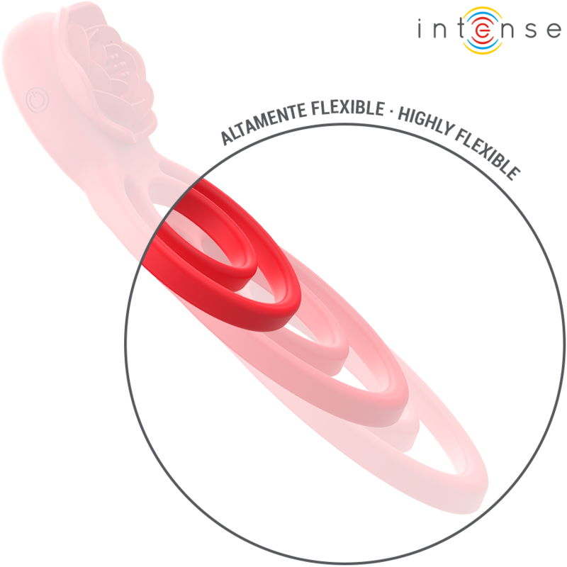 INTENSE - GAIL STIMULATEUR ROSE 10 VIBRATIONS ROUGE TELECOMMANDE – Image 5