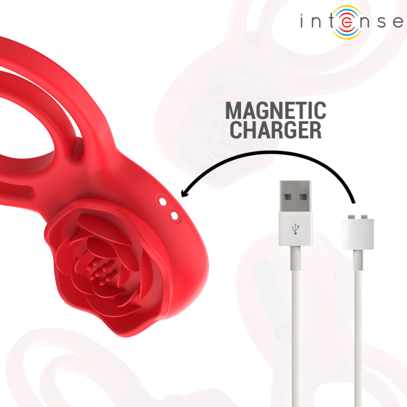 INTENSE - GAIL STIMULATEUR ROSE 10 VIBRATIONS ROUGE TELECOMMANDE – Image 6