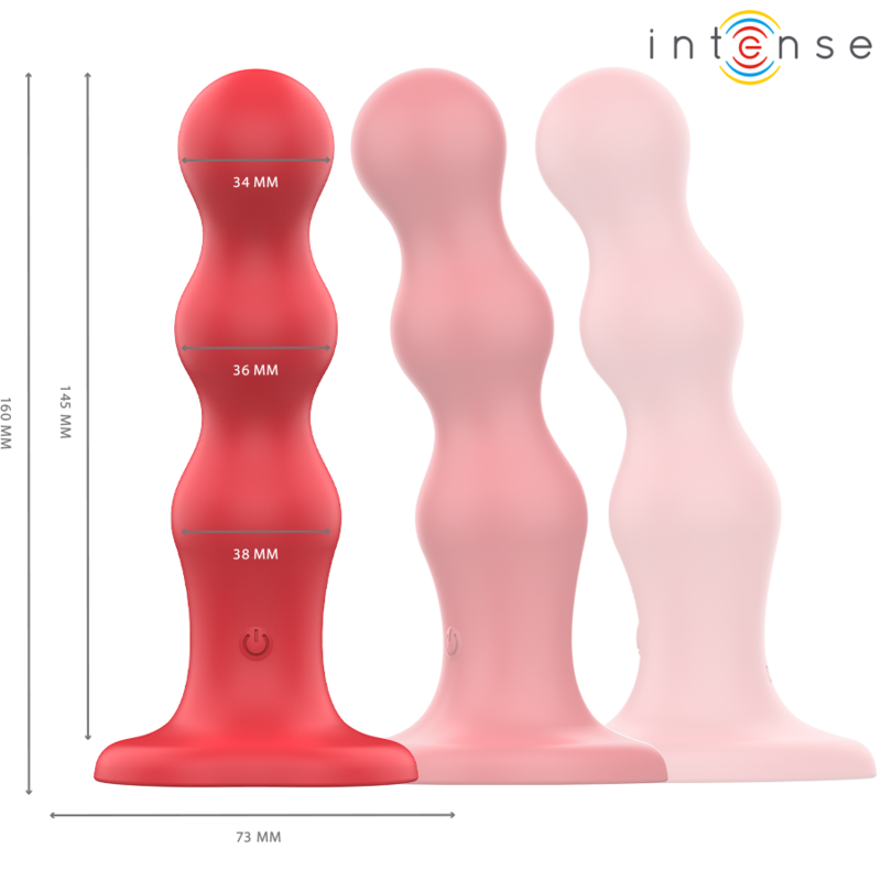 INTENSE - CODY VIBRATEUR AVEC VENTOUSE TÉLÉCOMMANDE ROUGE – Image 2