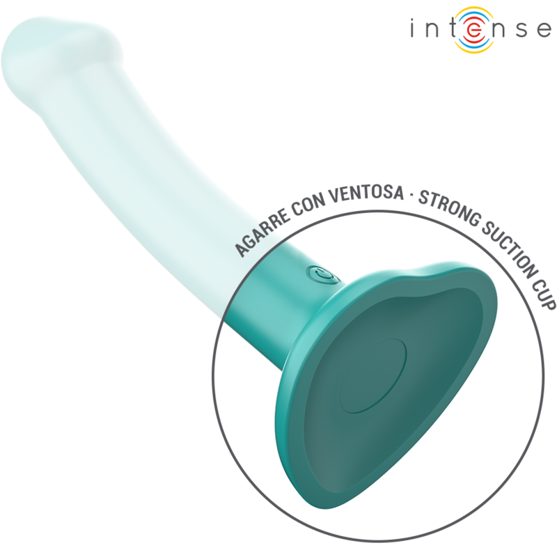 INTENSE - KATIE VIBRATEUR AVEC VENTOUSE 10 VIBRATIONS TÉLÉCOMMANDE BLEUE – Image 4