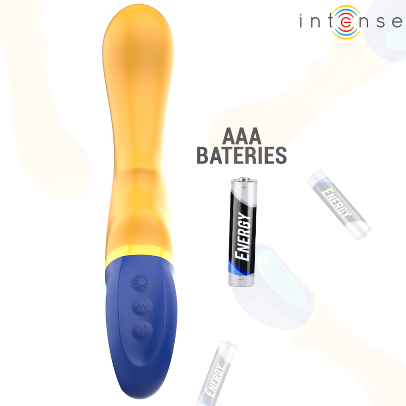 INTENSE - VIBRATEUR POINT G JAUNE SHAGGY – Image 5