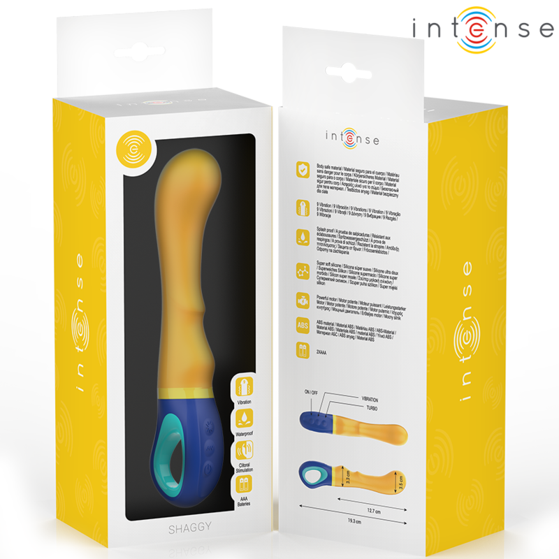 INTENSE - VIBRATEUR POINT G JAUNE SHAGGY – Image 6