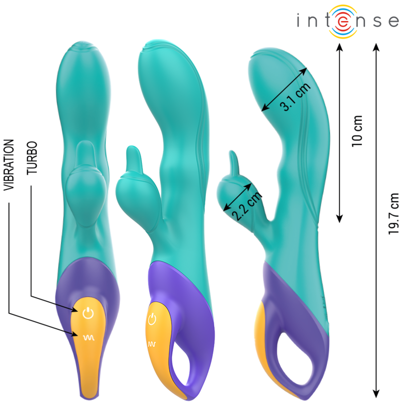 INTENSE - FRED VIBRATEUR RABBIT BLEU – Image 2