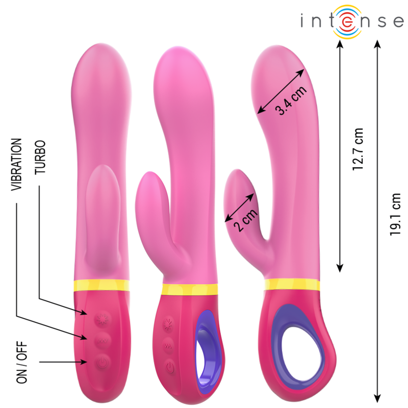 INTENSE - VIBRATEUR LAPIN ROSE DAPHNE – Image 2