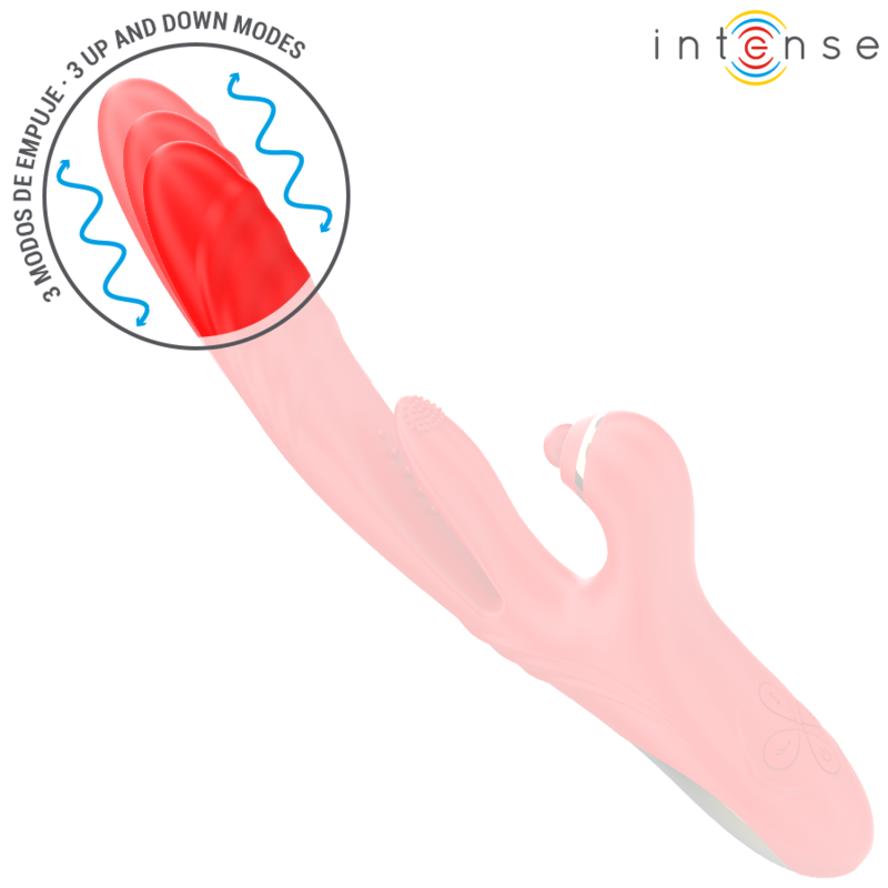 INTENSE - ROSALIA VIBRATEUR MULTIFONCTION 3 EN 1 ROUGE – Image 3
