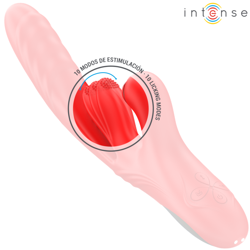 INTENSE - ROSALIA VIBRATEUR MULTIFONCTION 3 EN 1 ROUGE – Image 4