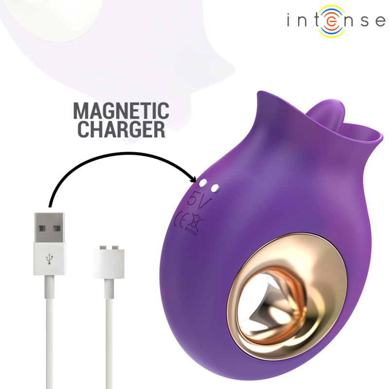 INTENSE - TULI STIMULATEUR CLITORIS 9 VIBRATIONS & 9 OSCILLATIONS VIOLET – Image 5