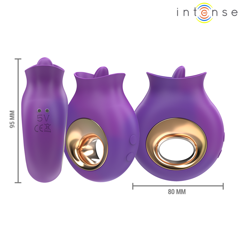 INTENSE - TULI STIMULATEUR CLITORIS 9 VIBRATIONS & 9 OSCILLATIONS VIOLET – Image 3