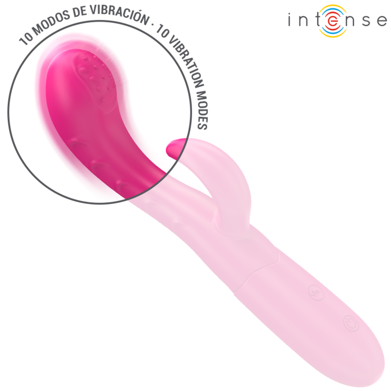 INTENSE - AMARA VIBRATEUR AVEC LANGUE STIMULANTE 10 VIBRATIONS ROSE – Image 3