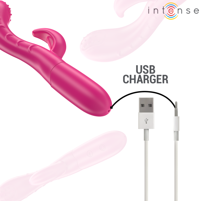 INTENSE - AMARA VIBRATEUR AVEC LANGUE STIMULANTE 10 VIBRATIONS ROSE – Image 6