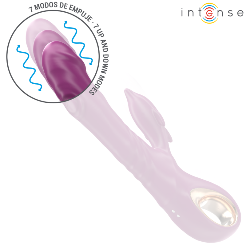 INTENSE - HALLE VIBRATEUR MULTIFONCTION AVEC LANGUE STIMULANTE DAUPHIN VIOLET – Image 3