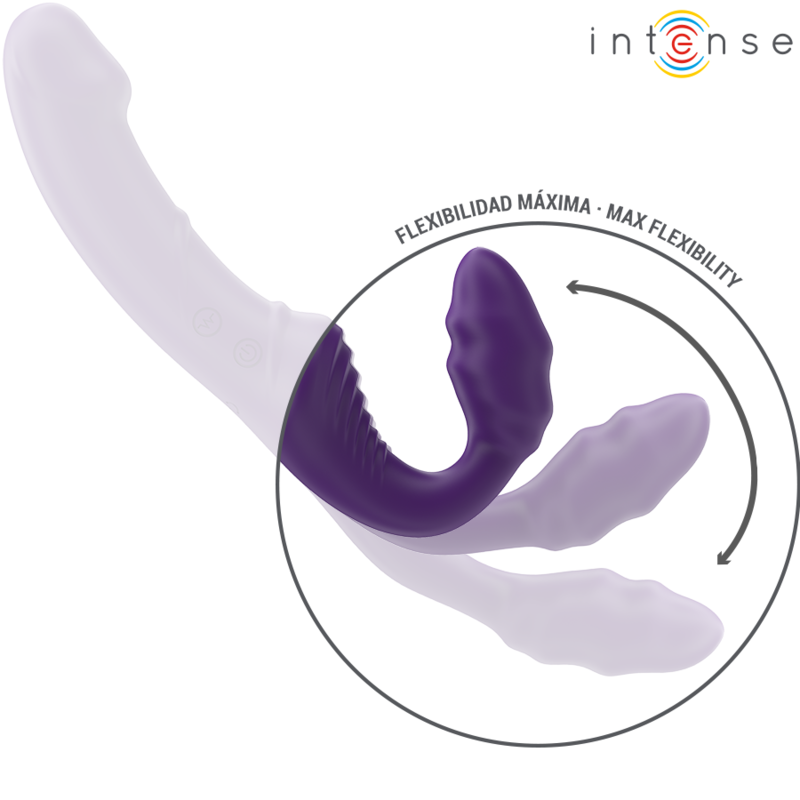 INTENSE - JILL DOUBLE VIBRATEUR 20 CM VIOLET TÉLÉCOMMANDE – Image 5