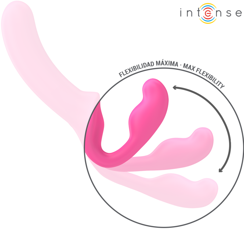 INTENSE - AMY DOUBLE VIBRATEUR 20 CM ROSE TÉLÉCOMMANDE – Image 5