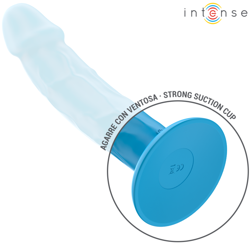 INTENSE - PHOEBE VIBRATEUR RÉALISTE 10 VIBRATIONS TÉLÉCOMMANDE BLEU – Image 5