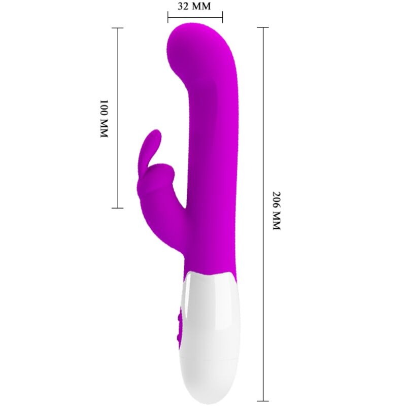 PRETTY LOVE - VIBRATEUR CENTAURE LAPIN 30 MODES DE VIBRATION VIOLET – Image 3