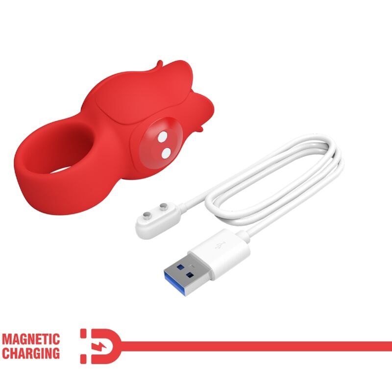 PRETTY LOVE - VIBRATEUR DE DOIGT EN FORME DE JAE ROSE 10 VIBRATIONS ROUGE – Image 8