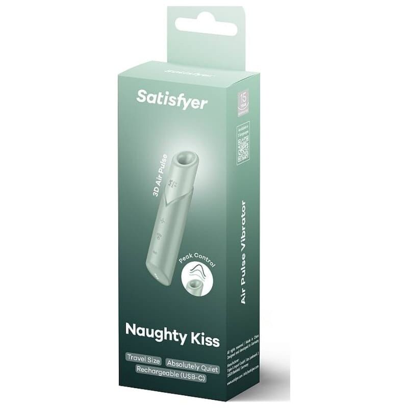 SATISFYER - STIMULATEUR DE CLITORIS NAUGHTY KISS WAVE AIGUE-MARINE – Image 2