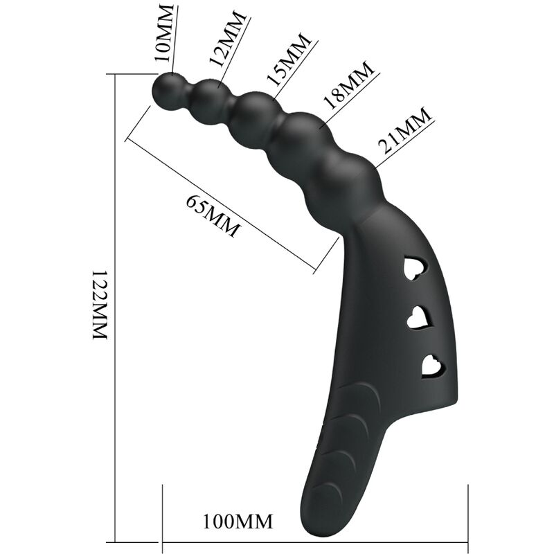 PRETTY LOVE - JORDIN FINGER VIBRATOR 10 VIBRATIONS NOIR – Image 7