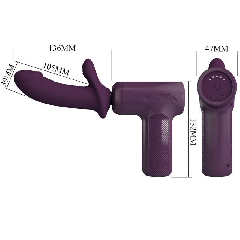 PRETTY LOVE - MASSEUR DJ SCHOLAR 5 RÉGLAGES VIOLET – Image 8