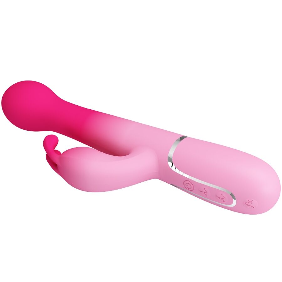PRETTY LOVE - VIBRATEUR LAPIN MULTIFONCTION 3 EN 1 DEJON ROSE – Image 4