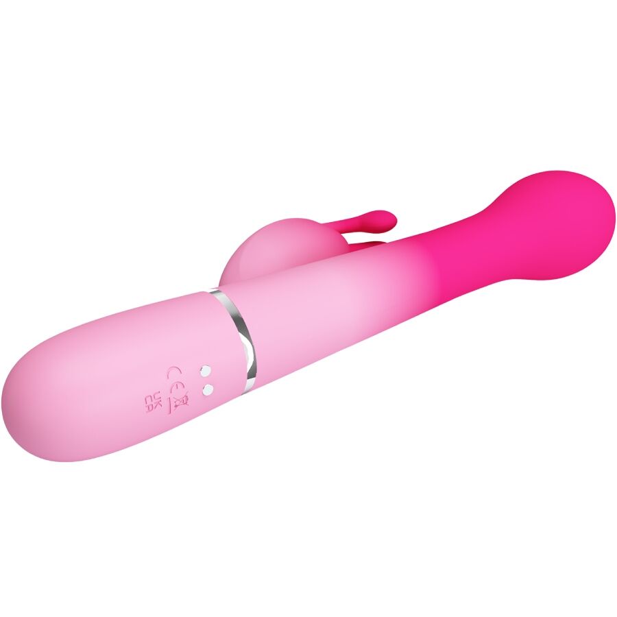 PRETTY LOVE - VIBRATEUR LAPIN MULTIFONCTION 3 EN 1 DEJON ROSE – Image 6
