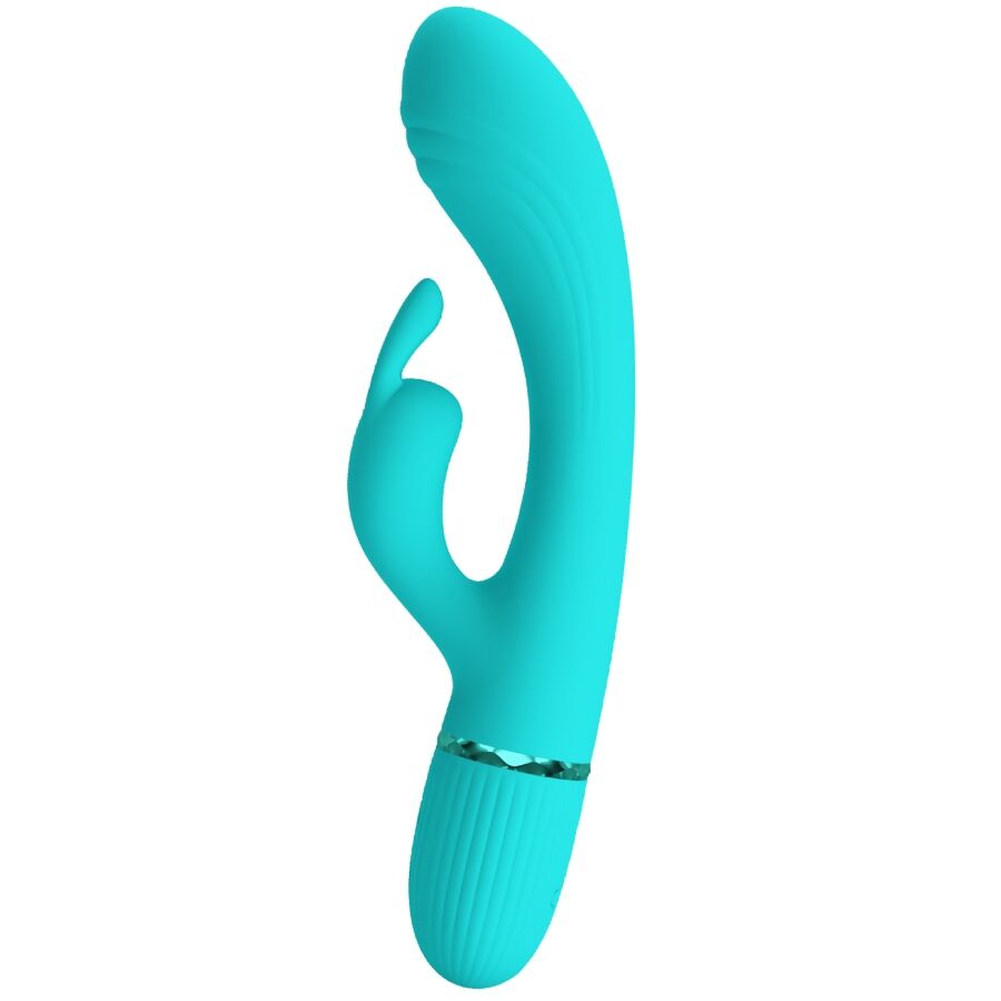 PRETTY LOVE - VIBRATEUR SCOCCO LAPIN TURQUOISE – Image 2