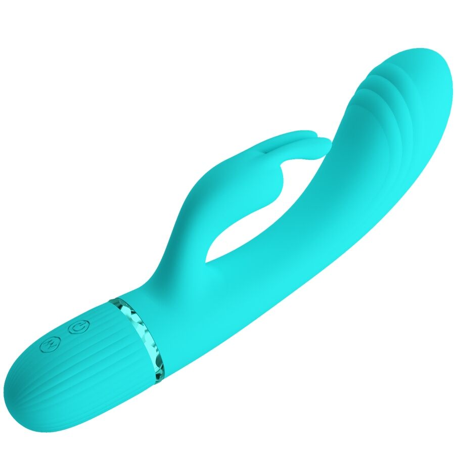 PRETTY LOVE - VIBRATEUR SCOCCO LAPIN TURQUOISE – Image 4