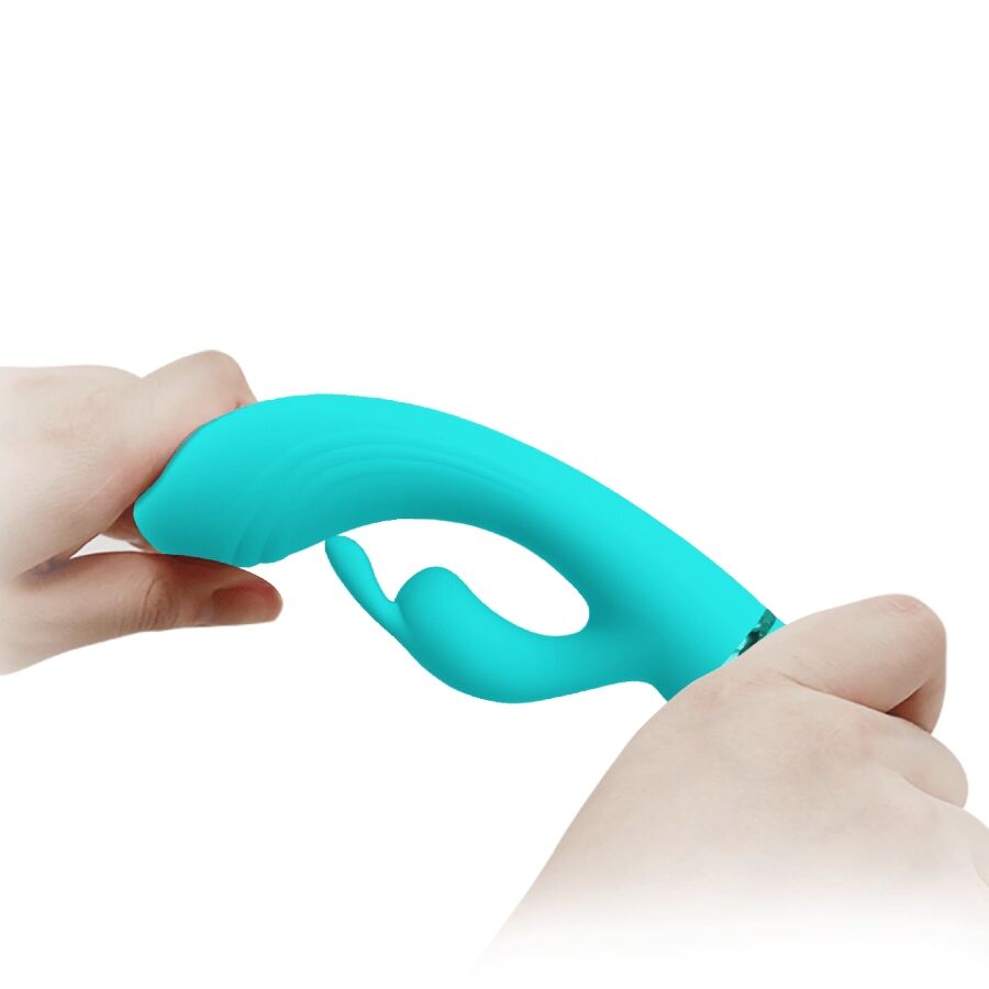 PRETTY LOVE - VIBRATEUR SCOCCO LAPIN TURQUOISE – Image 8