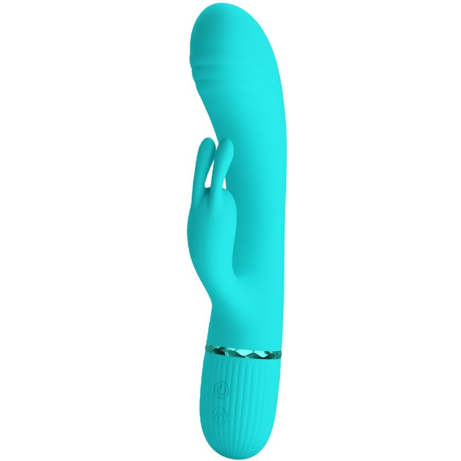 PRETTY LOVE - VIBRATEUR SCOCCO LAPIN TURQUOISE – Image 3