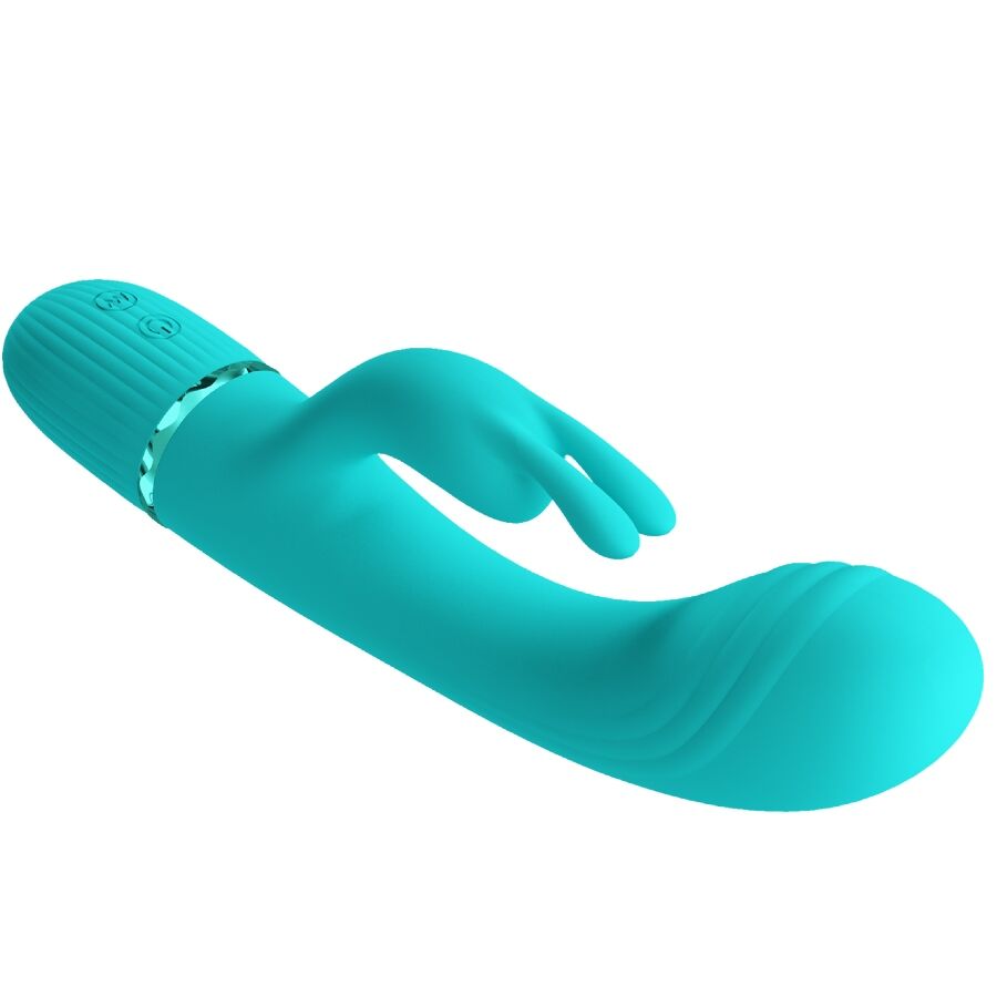PRETTY LOVE - VIBRATEUR SCOCCO LAPIN TURQUOISE – Image 6