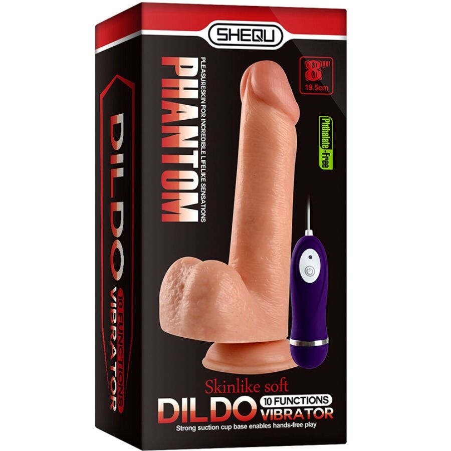 SHEQU - ADAM VIBRATEUR DILDO AVEC TÉLÉCOMMANDE 21 CM – Image 7