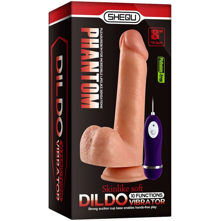 SHEQU - PHANTOM DILDO VIBRANT AVEC TÉLÉCOMMANDE 20 CM – Image 7