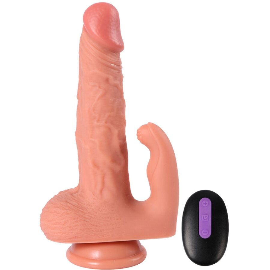 SHEQU - HAYDEN DILDO ET STIMULATEUR DE CLITORIS AVEC VIBRATION ET TÉLÉCOMMANDE 16 CM – Image 4