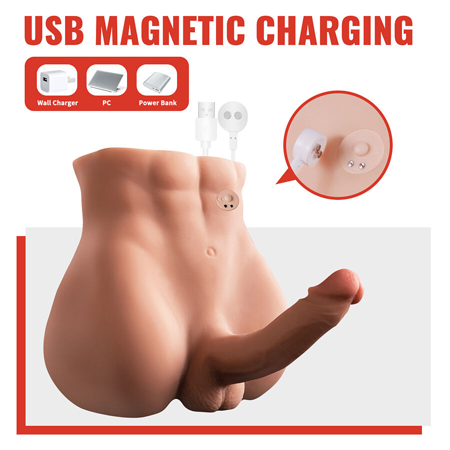 XISE - BERTLETT DILDO ASS GODE RÉALISTE ET MASTURBATEUR ANUS POSITION FRONTALE AVEC POUSSÉE 18 CM – Image 2