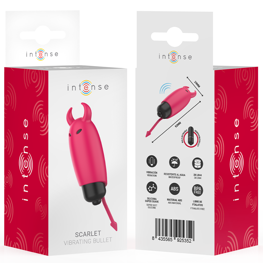 INTENSE - BALLE VIBRANTE ÉCARLATE RED DEMON 9,3 X 2,4 CM – Image 7