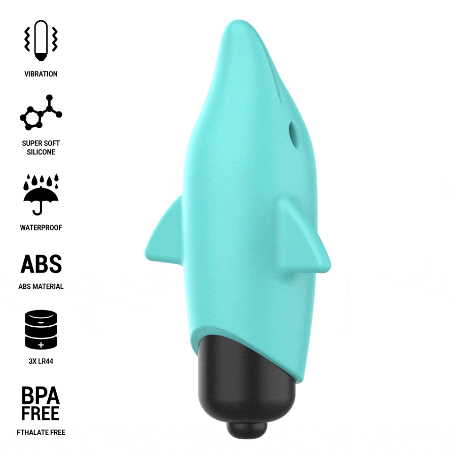 INTENSE - ECHO BALLE VIBRANTE BLEU DAUPHIN 8 X 4,7 CM – Image 2