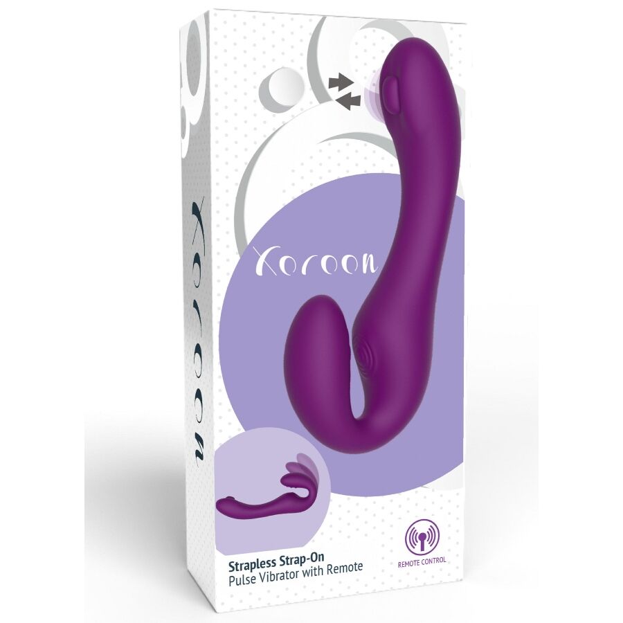 XOCOON - VIBRATEUR SANS STRAPLESS 2 EN 1 AVEC TÉLÉCOMMANDE VIOLET – Image 16