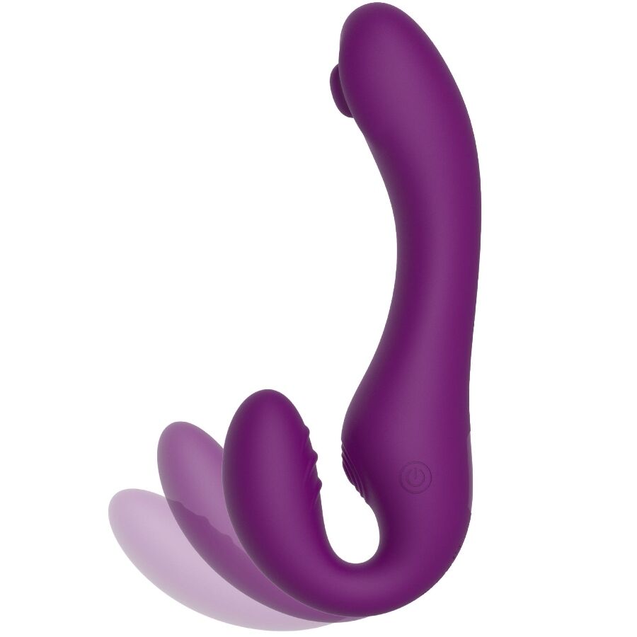 XOCOON - VIBRATEUR SANS STRAPLESS 2 EN 1 AVEC TÉLÉCOMMANDE VIOLET – Image 4