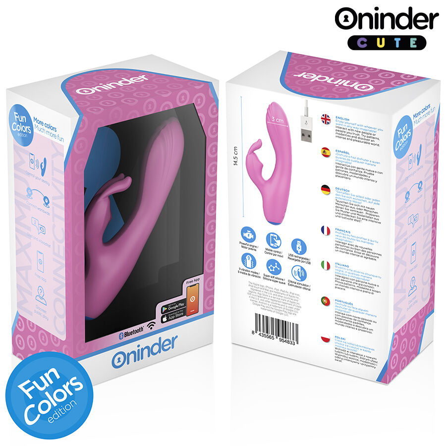 ONINDER CUTE - LOVE BUNNY VIBRATEUR POINT G CLITORIS - APPLICATION GRATUITE MONDIALE – Image 8